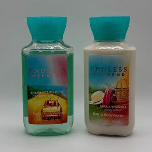 Bath & Body Works Endless Weekend Body Lotion & Shower Gel - 3oz each